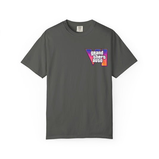 VICE CITY 6 VI Unisex T-Shirt - Gamer Tee, Video Game Gift, Casual Wear, Birthday Present, Graphic Tee