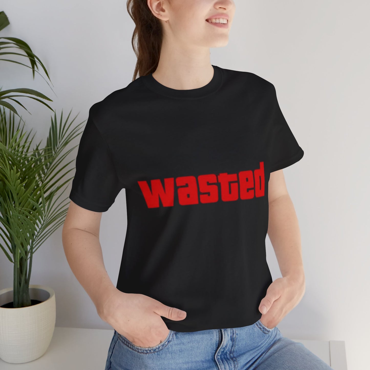 Wasted Graphic Tee - Unisex Short Sleeve Shirt for Party Lovers, Funny Gift, Casual Wear, Comfortable Top, Weekend Vibes and Games