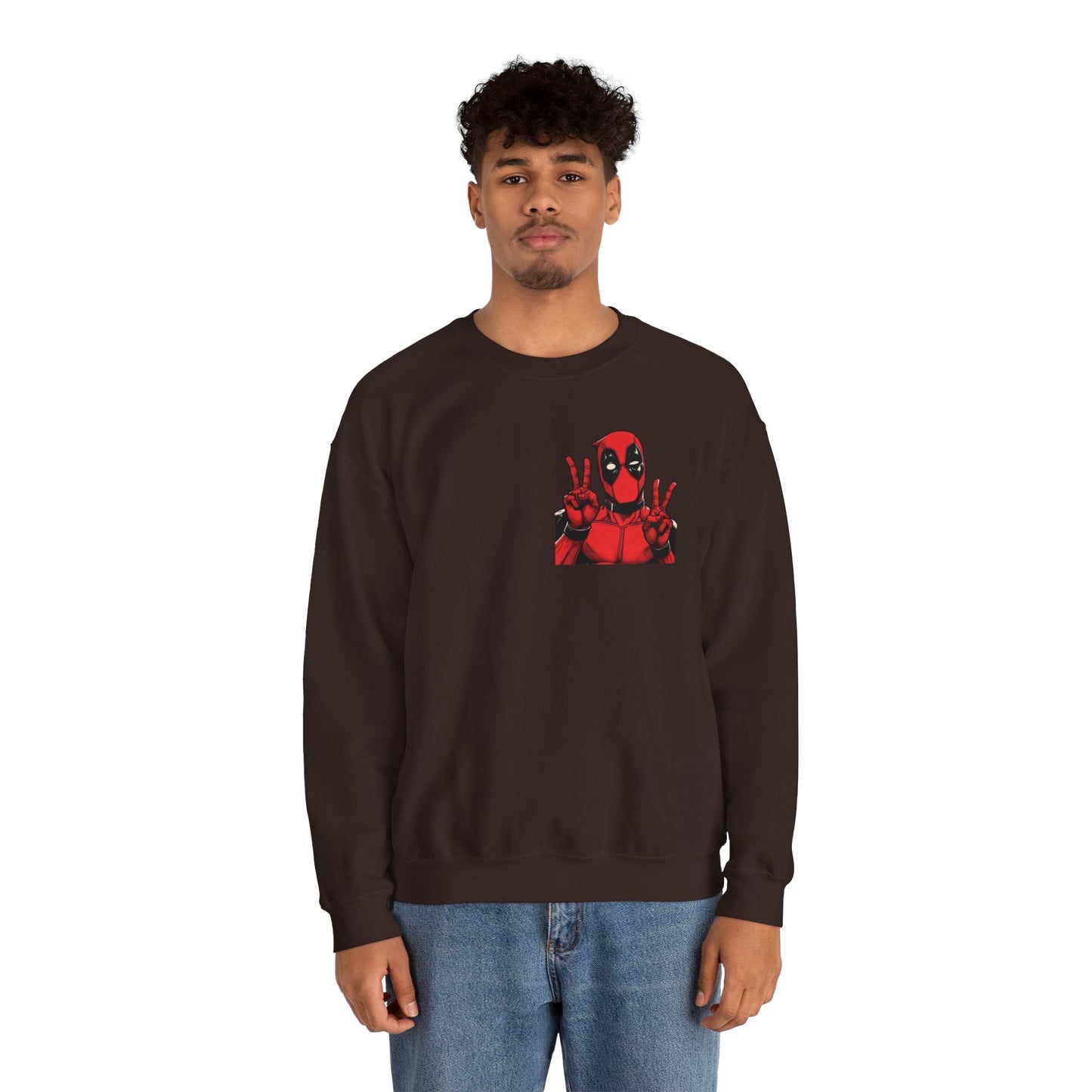 Deadpool Graphic Sweatshirt, Unisex Crewneck Sweatshirt for Comic Fans, Perfect for Casual Wear, Gift for Birthdays, Movie Nights, and [...]