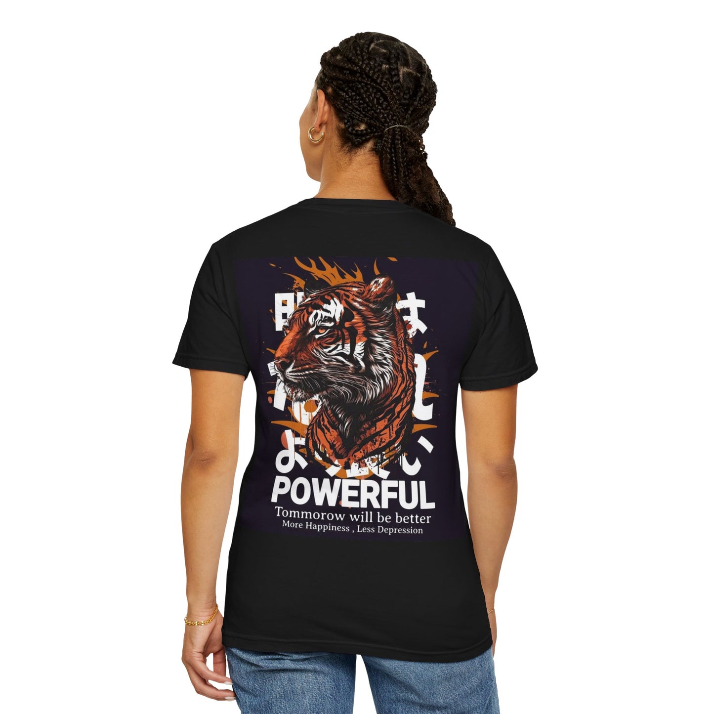 Empowering Tiger Graphic T-Shirt - Unisex Vintage Style Tee for Positive Vibes, Perfect Gift for Hope and Motivation