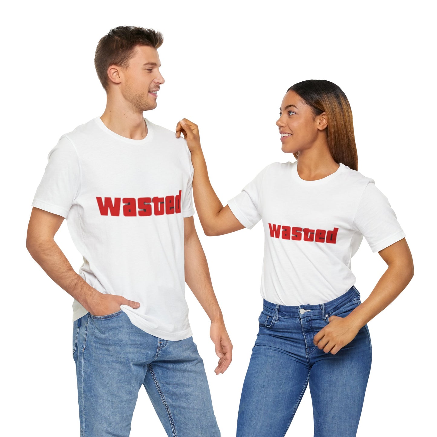 Wasted Graphic Tee - Unisex Short Sleeve Shirt for Party Lovers, Funny Gift, Casual Wear, Comfortable Top, Weekend Vibes and Games