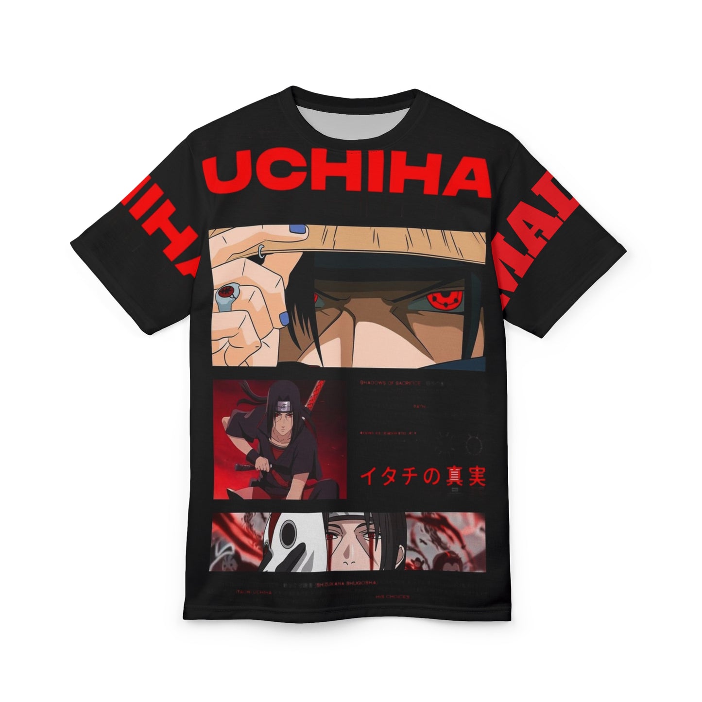 Uchiha Anime T-Shirt, Anime Merch for Fans, Unisex Graphic Tee, Cosplay Costume, Gift for Otaku, Casual Wear