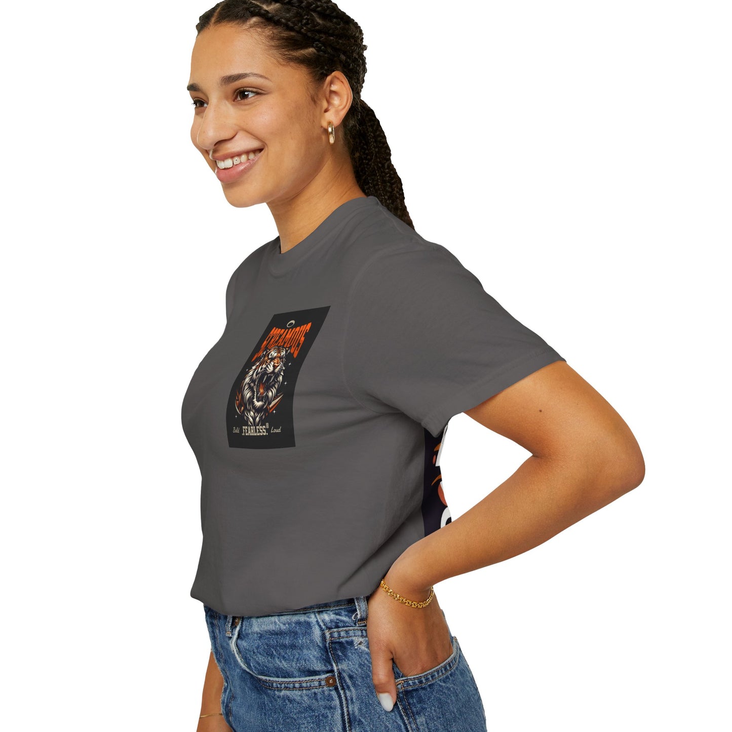 Empowering Tiger Graphic T-Shirt - Unisex Vintage Style Tee for Positive Vibes, Perfect Gift for Hope and Motivation