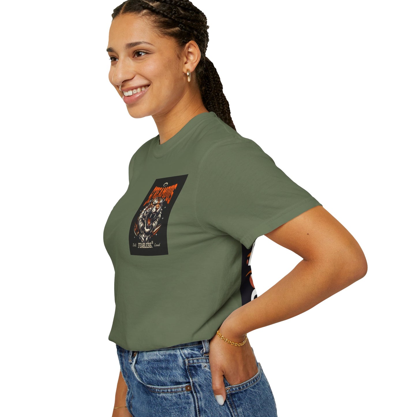 Empowering Tiger Graphic T-Shirt - Unisex Vintage Style Tee for Positive Vibes, Perfect Gift for Hope and Motivation