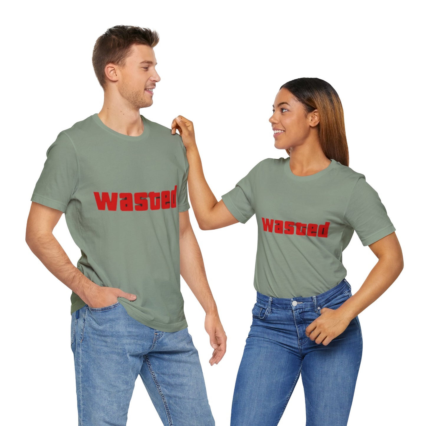 Wasted Graphic Tee - Unisex Short Sleeve Shirt for Party Lovers, Funny Gift, Casual Wear, Comfortable Top, Weekend Vibes and Games