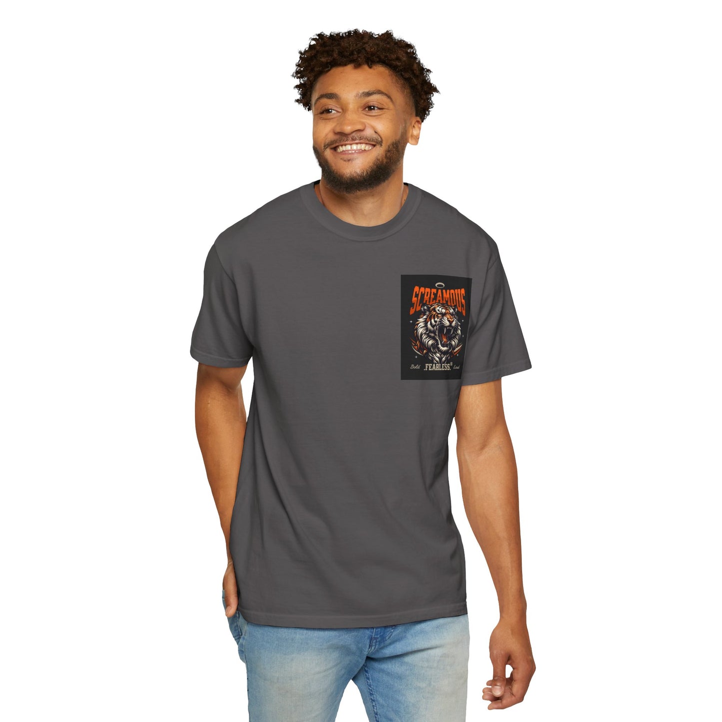 Empowering Tiger Graphic T-Shirt - Unisex Vintage Style Tee for Positive Vibes, Perfect Gift for Hope and Motivation