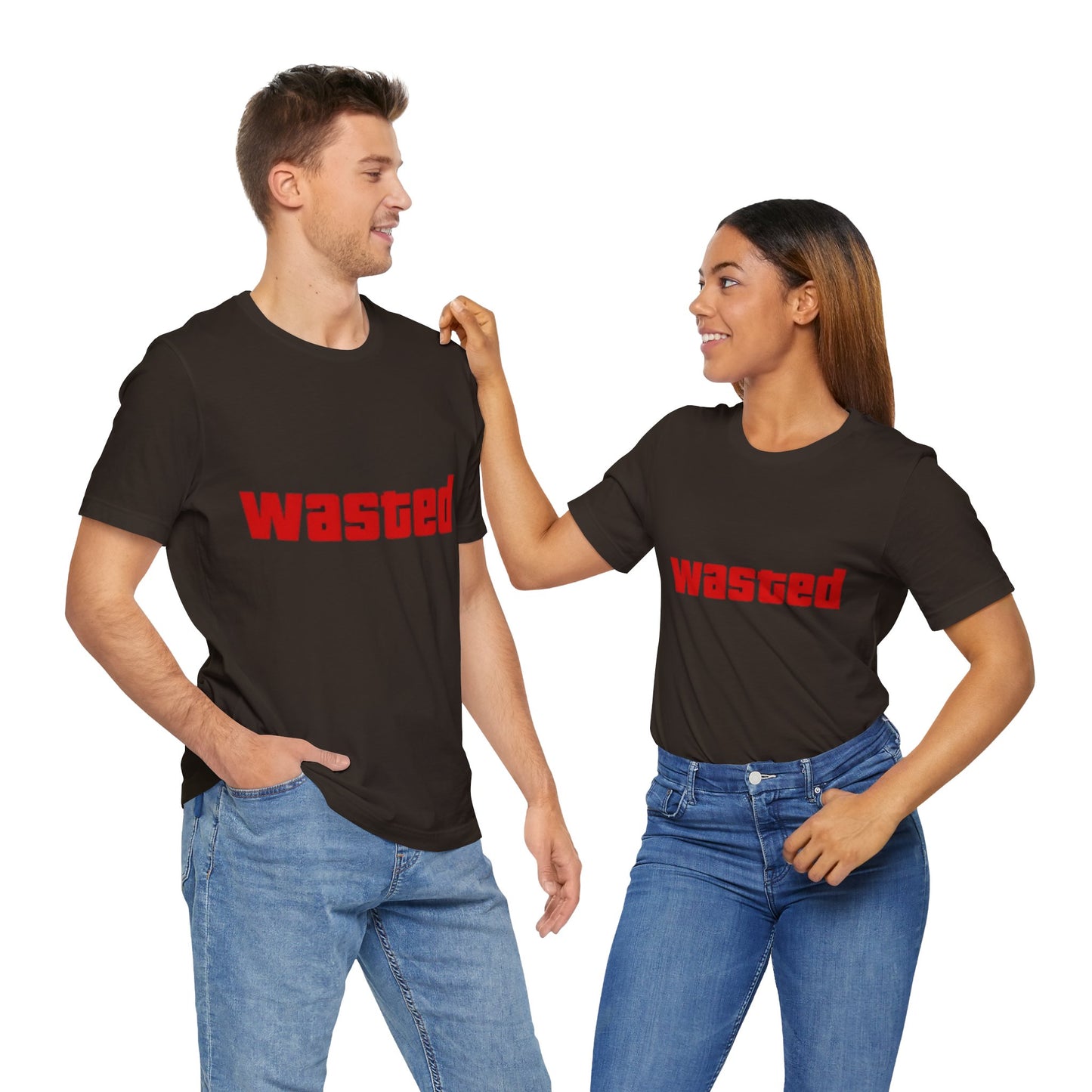 Wasted Graphic Tee - Unisex Short Sleeve Shirt for Party Lovers, Funny Gift, Casual Wear, Comfortable Top, Weekend Vibes and Games