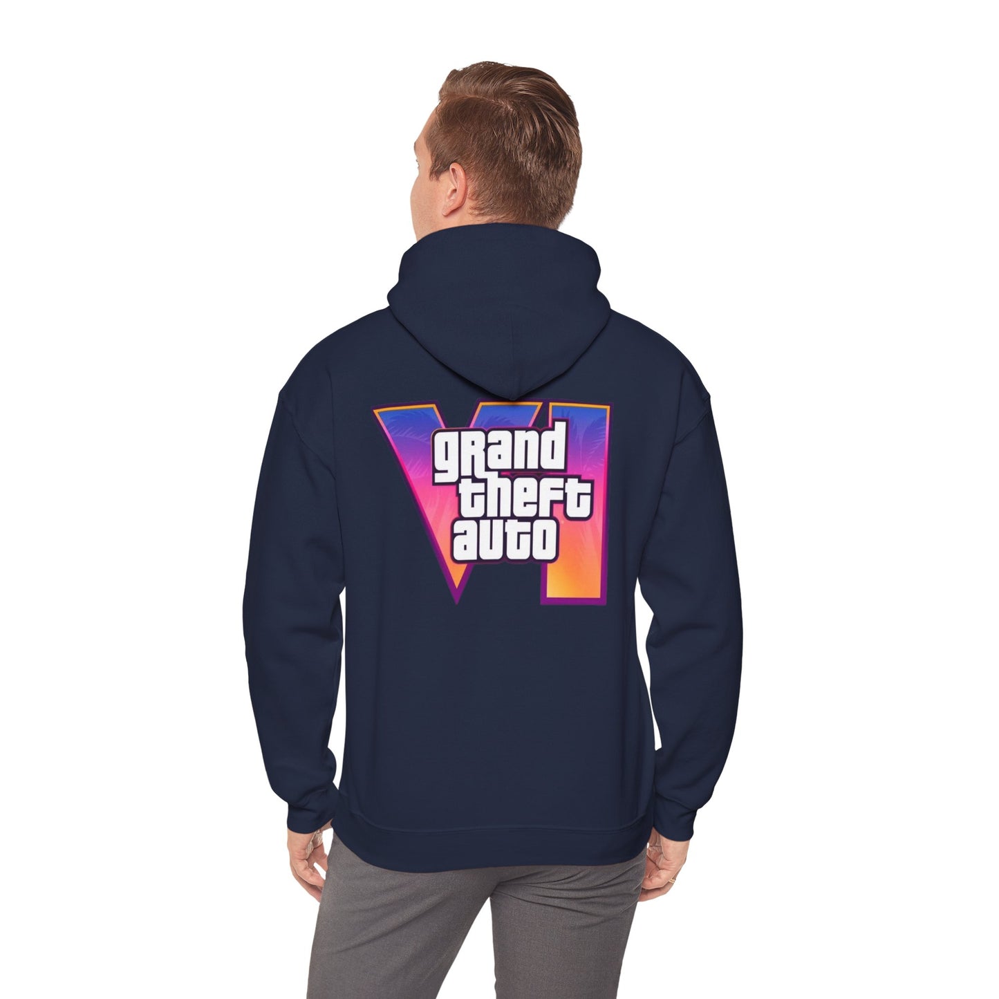 Gamer Hooded Sweatshirt | Unisex Heavy Blend™ | Retro Gaming Apparel, Gamer Gift, Video Game Hoodie, Grand Theft Auto Merch, Casual Wear