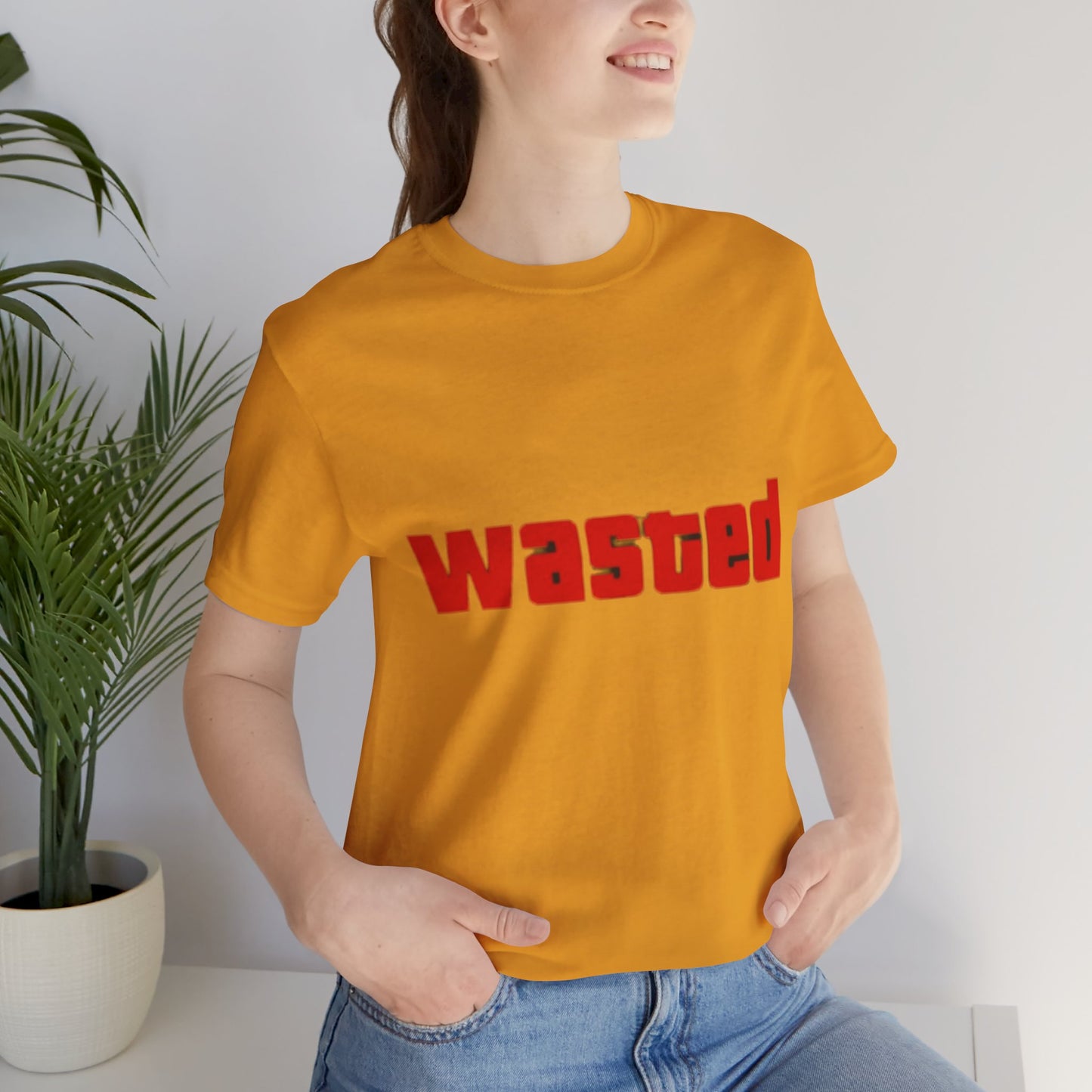 Wasted Graphic Tee - Unisex Short Sleeve Shirt for Party Lovers, Funny Gift, Casual Wear, Comfortable Top, Weekend Vibes and Games