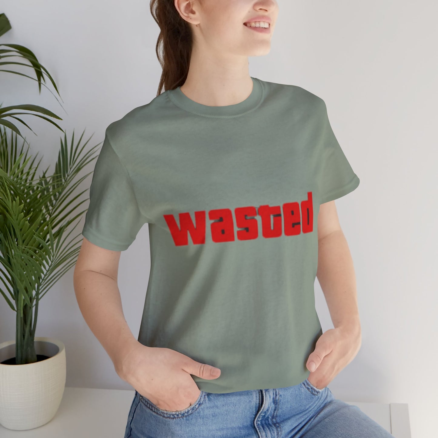 Wasted Graphic Tee - Unisex Short Sleeve Shirt for Party Lovers, Funny Gift, Casual Wear, Comfortable Top, Weekend Vibes and Games