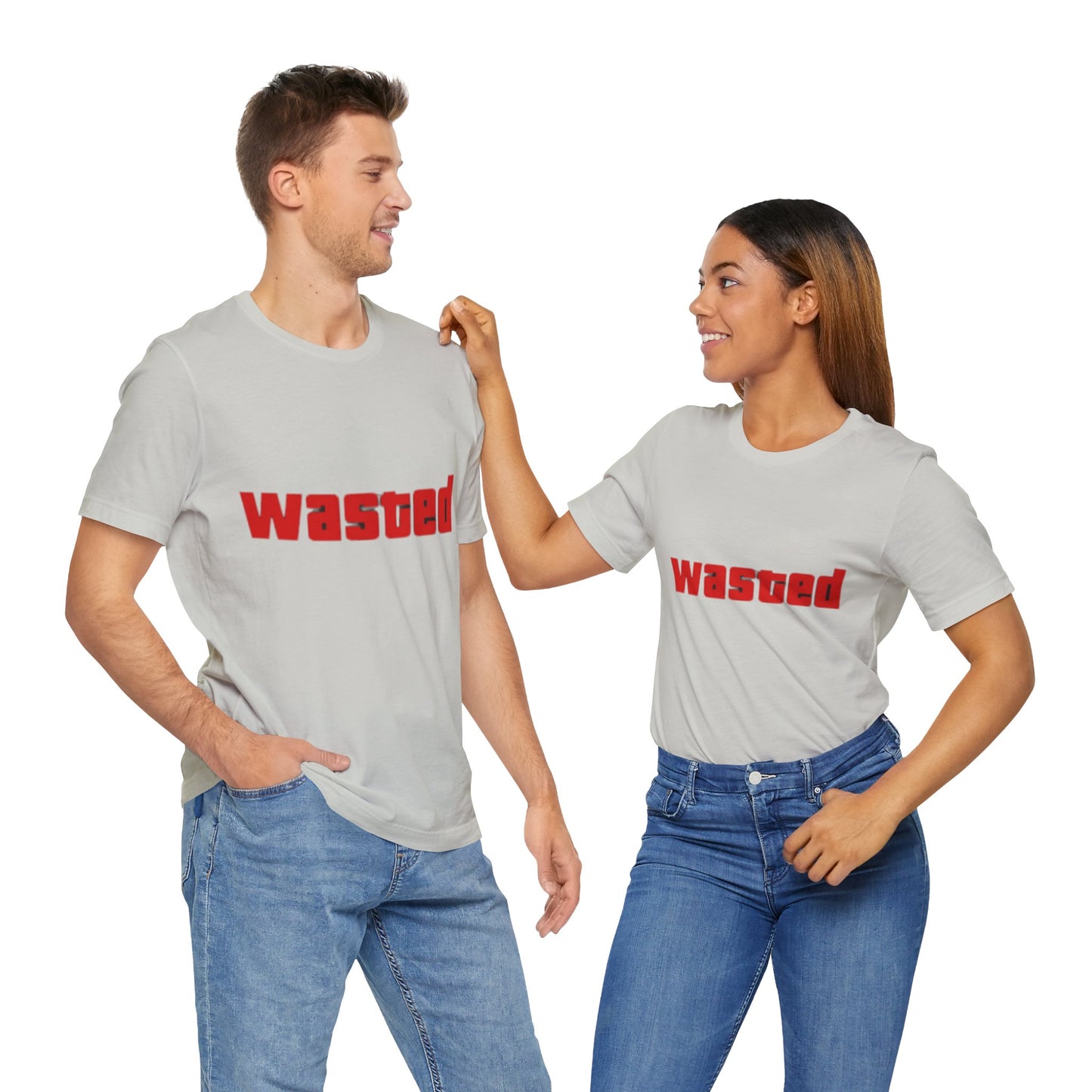 Wasted Graphic Tee - Unisex Short Sleeve Shirt for Party Lovers, Funny Gift, Casual Wear, Comfortable Top, Weekend Vibes and Games