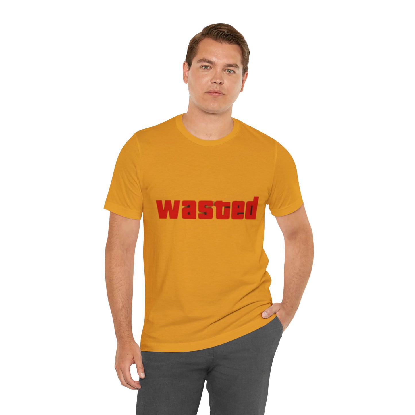 Wasted Graphic Tee - Unisex Short Sleeve Shirt for Party Lovers, Funny Gift, Casual Wear, Comfortable Top, Weekend Vibes and Games