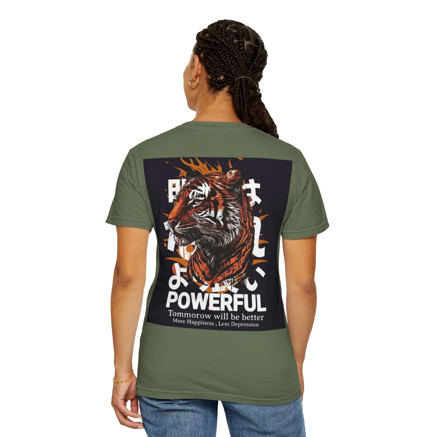 Empowering Tiger Graphic T-Shirt - Unisex Vintage Style Tee for Positive Vibes, Perfect Gift for Hope and Motivation