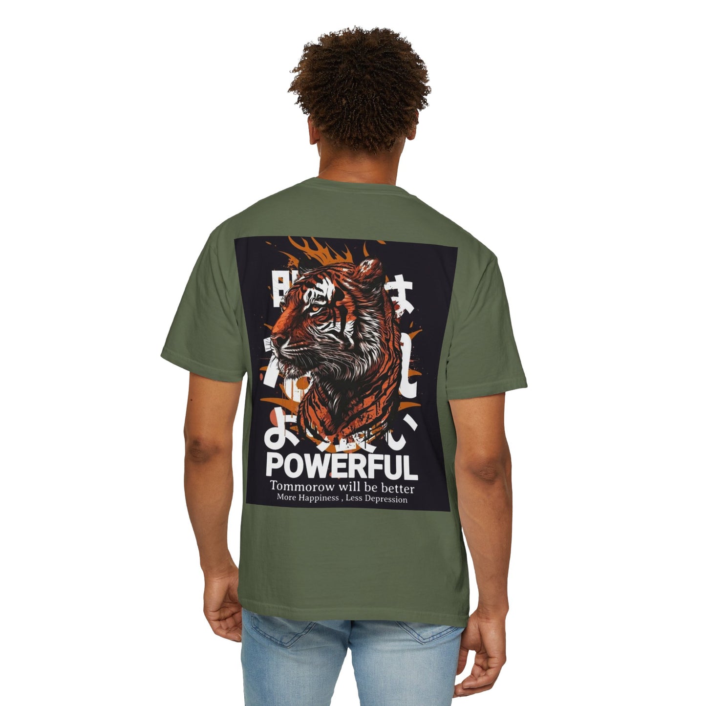 Empowering Tiger Graphic T-Shirt - Unisex Vintage Style Tee for Positive Vibes, Perfect Gift for Hope and Motivation
